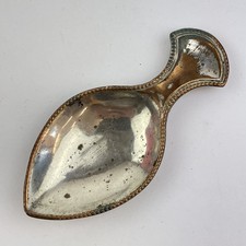 Antique Georgian Old Sheffield Plate Tea Caddy Spoon 8.5cm