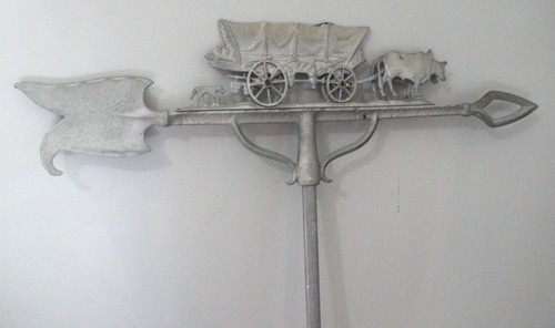 Vintage weathervane cast metal - vintage,