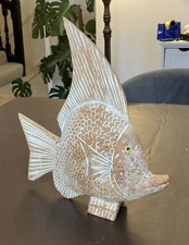 Wooden Hand Carved Angle Fish