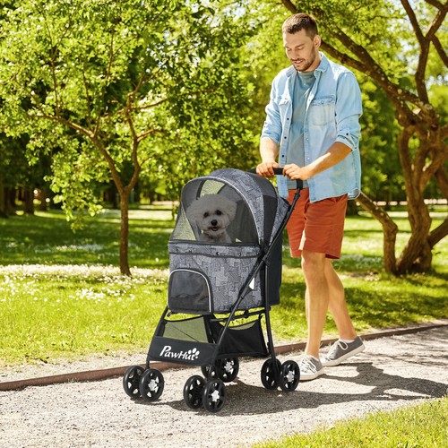Foldable pet stroller large - stroller, w/