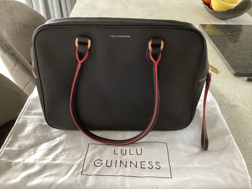Lulu guinness black leather - black,