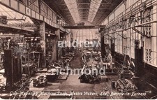 Barrow In Furness Vickers Gun Mounting Machine Shop circa 1910 Vintage Postcard