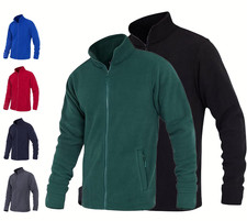 Unisex Anti Pill Zip Fleece