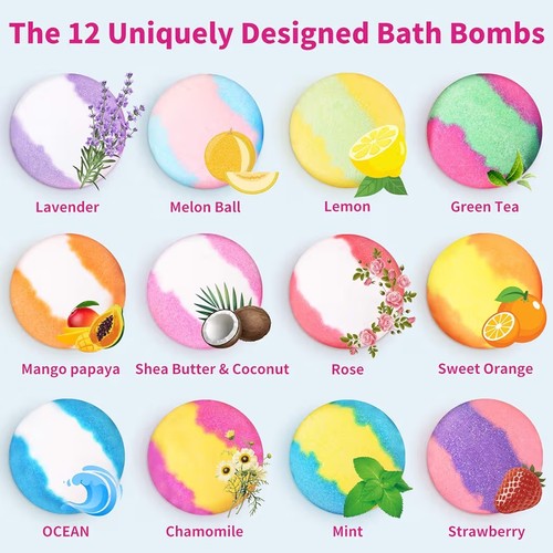 Bath bomb gift set 12pcs - gift,