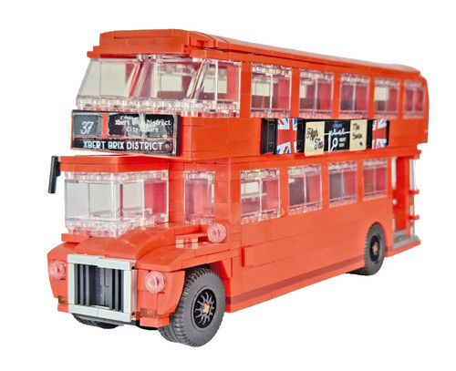 London double decker - double, red