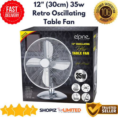 Oscillating desk fan - 12",