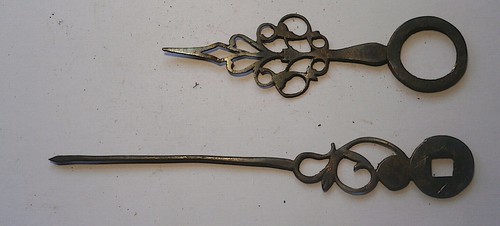Pair steel longcase - of,