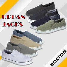 Mens Slip On Sneakers Canvas