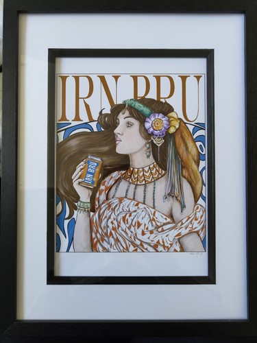 Fancy bru framed and signed - framed,,