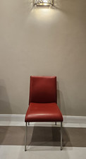 Set of 8 Red Calligaris Designer Chairs - Bespoke Italian Made - Mint Condition