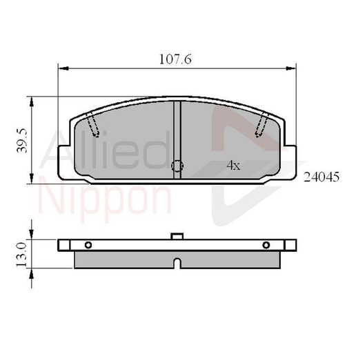 Brake pads set - brake, 323