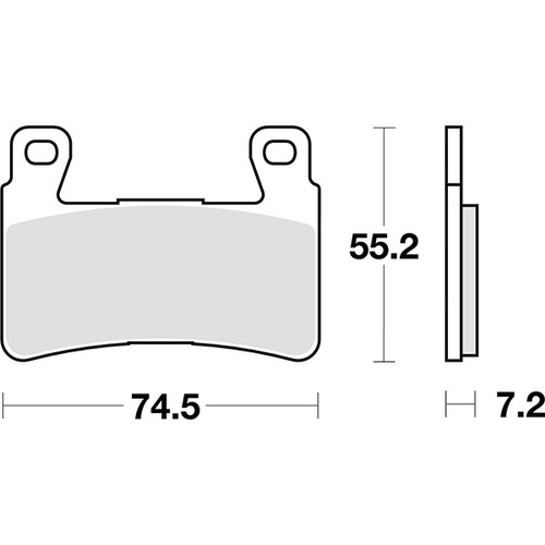 Brake pad set sbs - set, honda