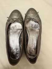 CHANEL Black Ballet Flats Size UK3/36