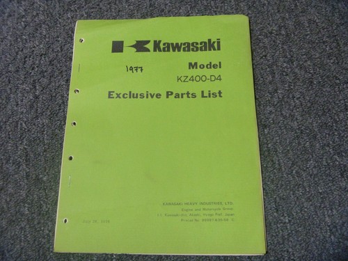 1977 kawasaki kz400 - kawasaki, kz400-d4