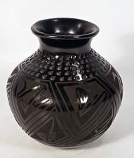 Tomasa Mora Pottery Black Pot