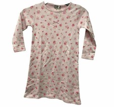 Darcy Brown Kids Childrens Girls Floral Pink Bow Long Sleeve Night Shirt Age 3