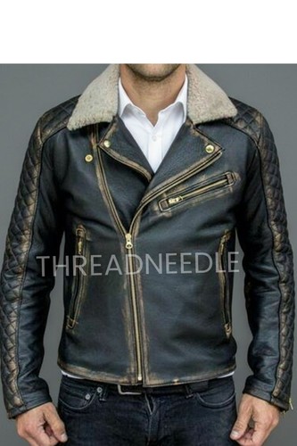 Men biker vintage distressed - men's,