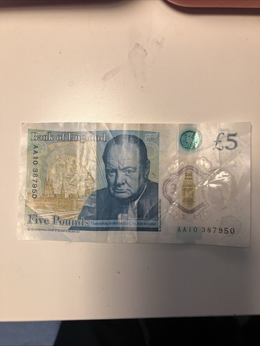 Aa10 circulated note - £5,