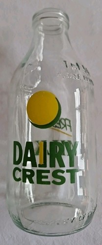 Vintage advert glass - advert, milk
