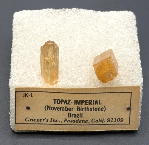 Imperial topaz specimens - imperial,