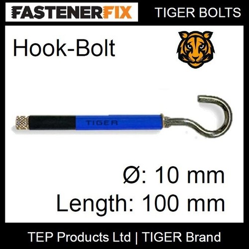 Hook bolt eye loop mm - 10,
