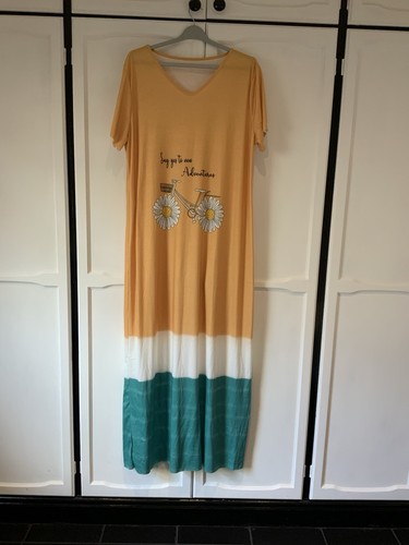 Cotton blend long dress size - long,