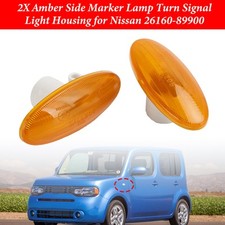 2X Amber Side Marker Lamp Turn