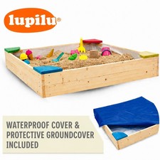 Wooden sandpit with - sandpit,