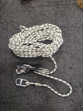 Climbing/Descending 20 Meter Rope & Self Braking Stop Clamp
