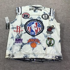 NBA Basketball Denim Vest Mens