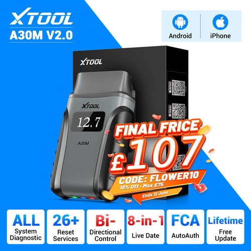 Xtool a30m obd2 scanner all - xtool,