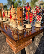 Crusaders Chess Set Solid Wood
