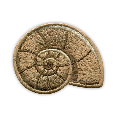 Snail shell patch badge - shell, patch/badge