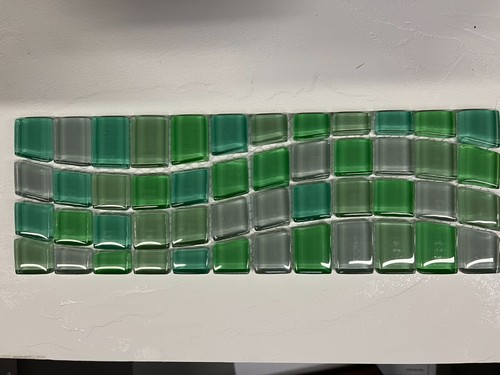 Green clear glass - glass, mosaic