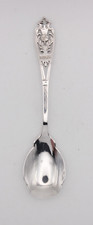 Sterling Silver Scottish Thistle pattern pierced Jam spoon Sheffield 1928