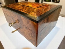 jewellery Box large lockable thuya wooden burl Jewelry Box organizer