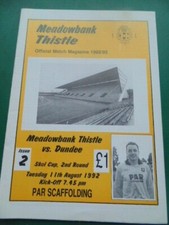 MEADOWBANK THISTLE  v   DUNDEE