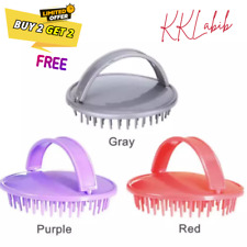 Head Scrubber Shampoo Brush Hair Scalp Massager Comb Wash Soft Silicone Bath uk