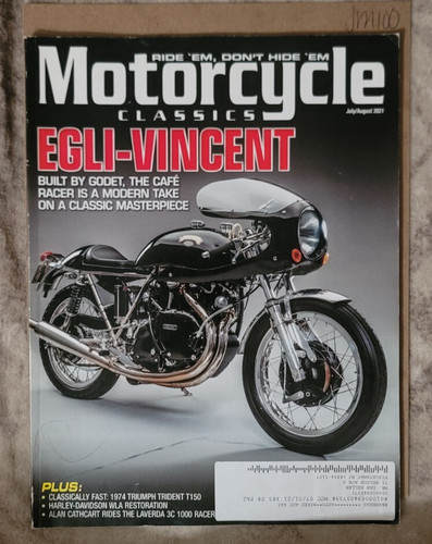Motorcycle classics magazine - motorcycle,