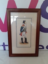 Royal Artillery 1801 in battle dress uniform  print and frame