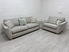 DFS Sophia Grey 4 Seater + Cuddle Chair Sofa Set Delivery Available