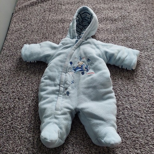 Baby fleece pramsuit - used,