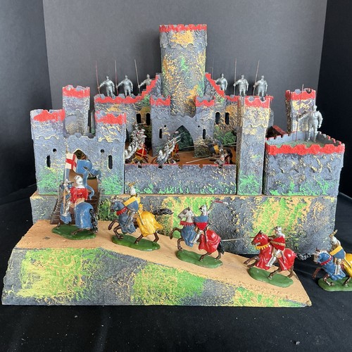 Toy castle and knights - castle,