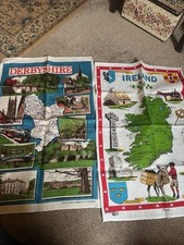 2x Vintage 100% Irish Linen