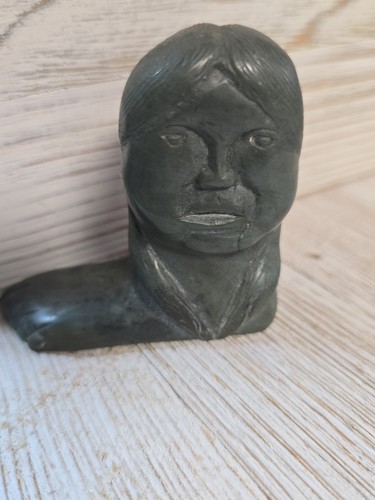 Vintage inuit stone carving - stone, of