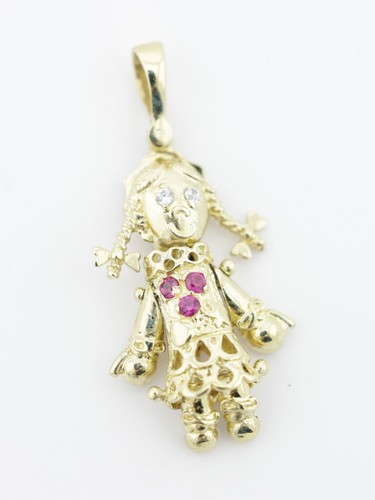 Baby ragdoll gold pendant - ragdoll, 9ct
