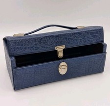 Cassette Tape Storage Box Vintage 9" Travel Carry Case Holds Upto 12 Audio Tapes