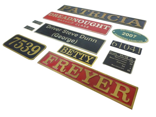 Nameplate small railway - nameplate,