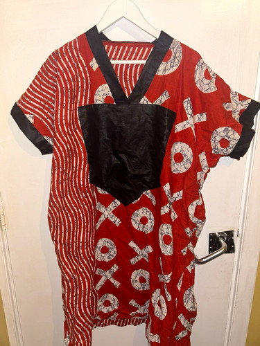 Red african print cotton - african,