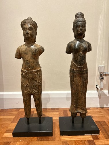 Thai carved figures décor - carved,